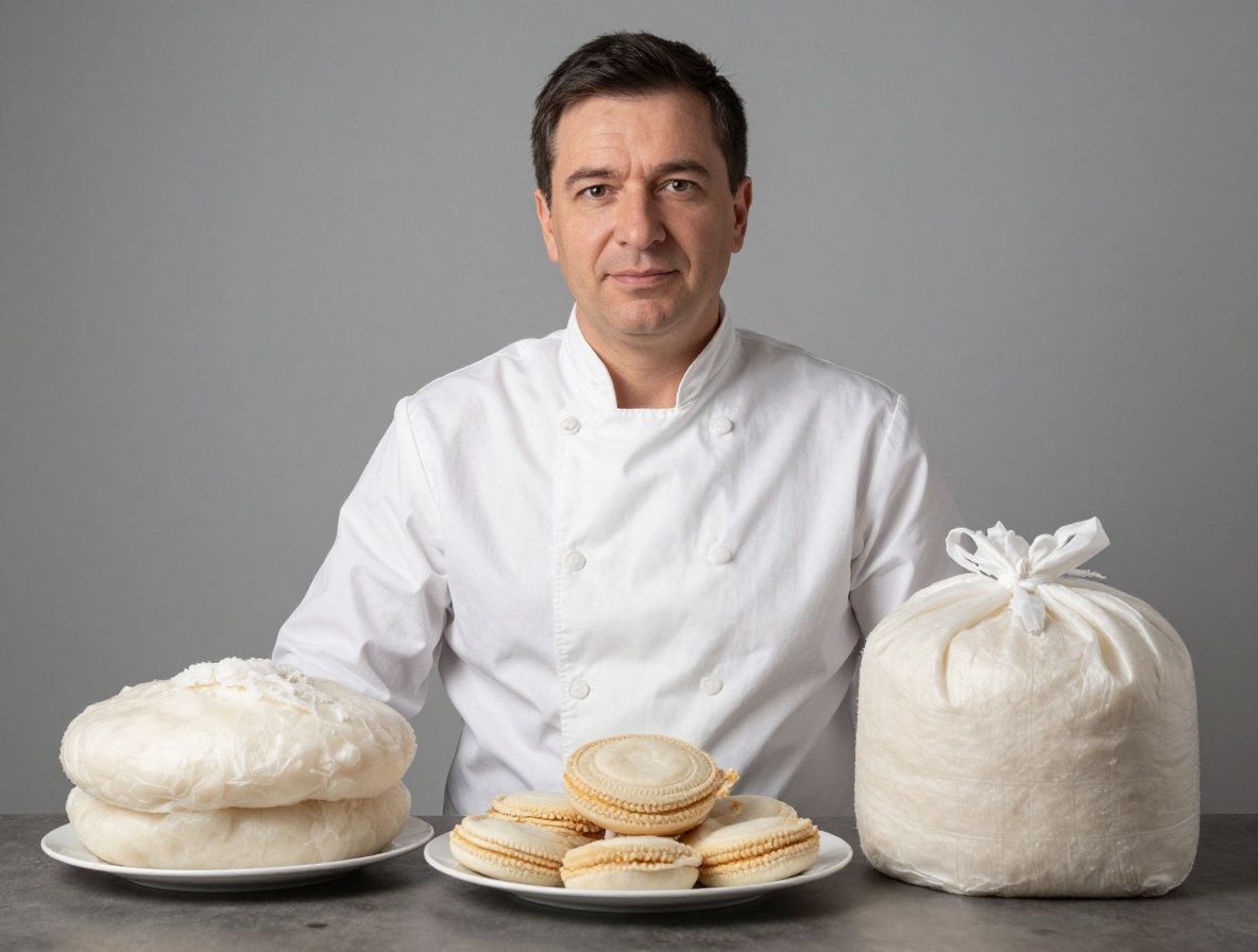 Talerz z białkami, tłuszczami i węglowodanami - zbilansowana potrawa na białym tle