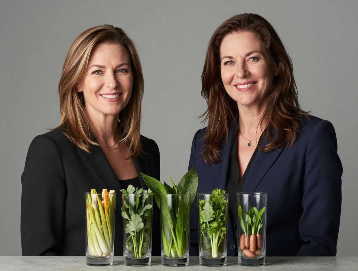 Kolorowe witaminy i minerały w szklanych słoikach z liśćmi zieleniny na tle