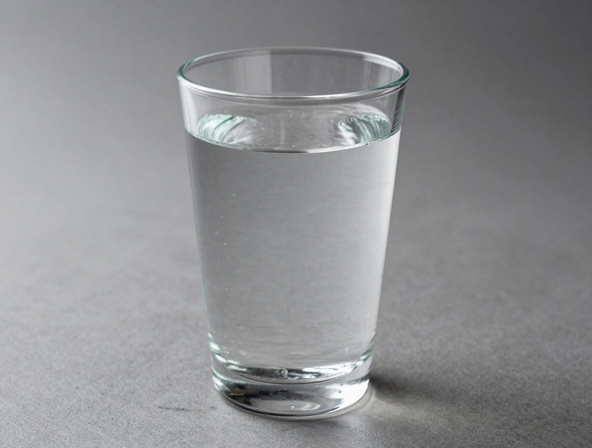 Czysty szklanka wody z lodem obok liści mięty na jasnobiałym tle